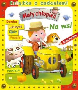 Okładka książki Na wsi. Książka z zadaniami. Mały chłopiec