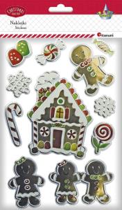 Opakowanie Naklejki foliowe Boże Narodzenie 12szt