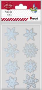Opakowanie Naklejki foliowe płatki śniegu 16szt