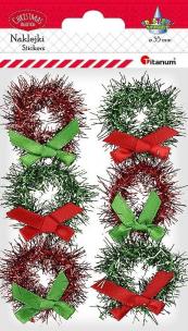 Opakowanie Naklejki foliowe wianki 6szt