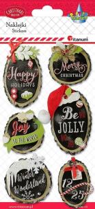 Opakowanie Naklejki papierowe 3D plastry drewna