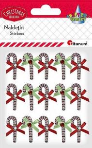 Opakowanie Naklejki wypukłe laski cukrowe 12x30mm 15szt.