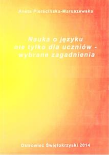Okładka książki Nauka o języku nie tylko dla uczniów