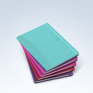 Okładka książki Notatnik Oxford Signature A5 80k kratka pastelowe kolory