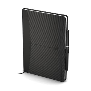 Okładka książki Notatnik Oxford Signature A5 80k linia czarny