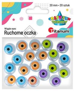 Opakowanie Oczy Animals mix 20mm 20szt