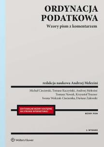 Okładka książki Ordynacja podatkowa. Wzory pism z komentarzem. wyd. 2020