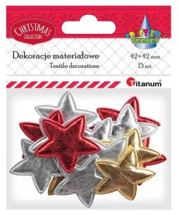 Opakowanie Ozdoba materiałowa Gwiazdki mix 15szt BN