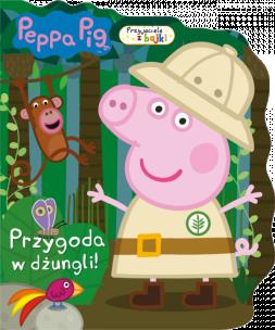 Okładka książki Peppa Pig. Przyjaciele z bajki.Przygoda w dżungli!