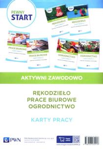 Okładka książki Pewny start Aktywni zawodowo Rękodzieło Prace biurowe Ogrodnictwo