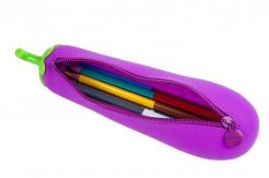 Opakowanie Piórnik silikonowy w kształcie bakłażana NEBULO