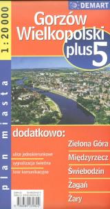 Okładka książki Plan miasta Zielona G./Gorzów Wlkp 1:15 000 DEMART