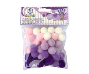 Pompony dekoracyjne 20mm - Lawendowe pole ASTRA. Wydawca: ASTRA papiernicze. Multiszop.pl Opakowanie Pompony dekoracyjne 20mm - Lawendowe pole ASTRA