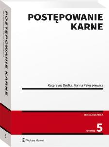 Okładka książki Postępowanie karne