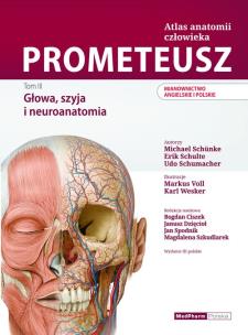 Okładka książki PROMETEUSZ Atlas anatomii człowieka Tom III. Mianownictwo ANGIELSKIE i POLSKIE