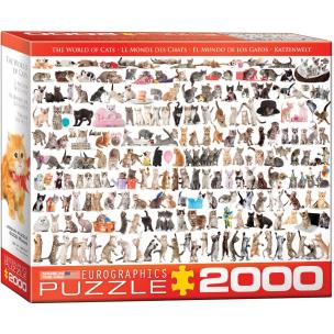 Opakowanie Puzzle 2000 Świat kotów 8220-0580