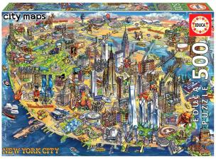 Opakowanie Puzzle 500 Mapa Nowego Jorku G3