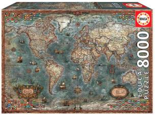 Opakowanie Puzzle 8000 Mapa historyczna świata G3