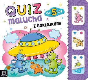 Okładka książki Quiz malucha z naklejkami od 5 lat