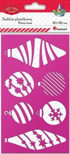 Opakowanie Szablon plastikowy 105 x180mm bombki