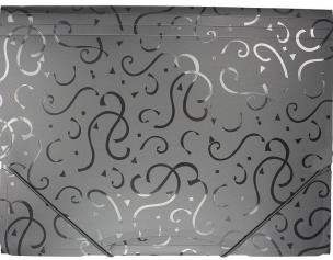 Opakowanie Teczka A4 z gumką wzory czarna