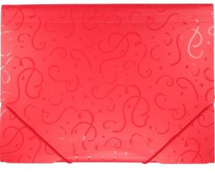 Opakowanie Teczka A4 z gumką wzory czerwona