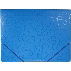 Opakowanie Teczka A4 z gumką wzory niebieska