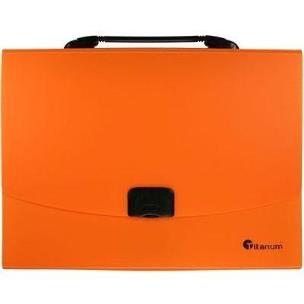 Opakowanie Teczka A4 z rączką 12 przegródek fluo pomarańczowa