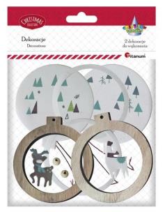 Opakowanie Zestaw do złożenia Drewniane Bombki