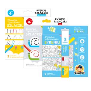 Zestaw rysowanek Syrenki. Autor: Opracowanie zbiorowe. Multiszop.pl Okładka książki Zestaw rysowanek Syrenki