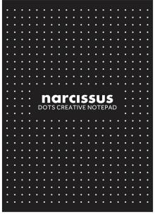 Blok A4/80K Narcisuss kropki czarny (6szt). Wydawca: Narcissus. Multiszop.pl Opakowanie Blok A4/80K Narcisuss kropki czarny (6szt)