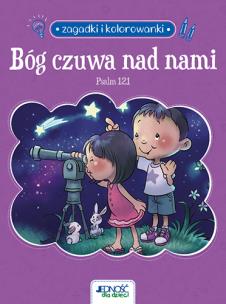 Okładka książki Bóg czuwa nad nami. Psalm 121. Zagadki i kolorowanki