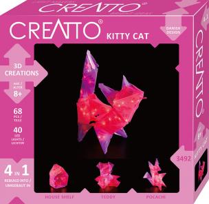 Opakowanie Creatto Świecący Kotek i Przyjaciele