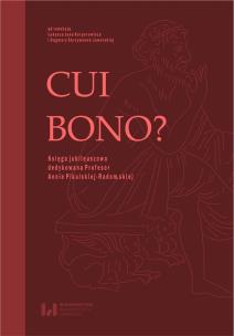 Okładka książki Cui bono?
