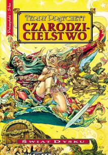 Czarodzicielstwo. Świat dysku wyd. 2020. Autor: Terry Pratchett. Multiszop.pl Okładka książki Czarodzicielstwo. Świat dysku wyd. 2020