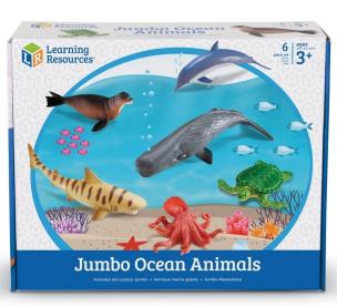 Opakowanie Duże Figurki. Zwierzęta, Ocean. Zestaw 6 szt.