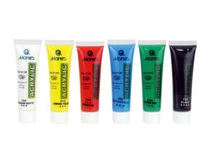 Opakowanie Farby akrylowe Maries 30 ml. 6 kolorów
