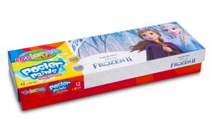Opakowanie Farby plakatowe Colorino Kids mix 20 ml 12 kolorów Frozen