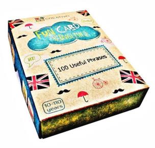 Fun Card English 100 Useful Phrases CREATIVO. Autor: Dwornik Paweł. Multiszop.pl Okładka książki Fun Card English 100 Useful Phrases CREATIVO