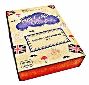 Fun Card English Sentence Transformations #1. Autor: Dwornik Paweł. Multiszop.pl Okładka książki Fun Card English Sentence Transformations #1