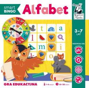 Okładka książki Gra edukacyjna Alfabet Smart Bingo Kapitan Nauka