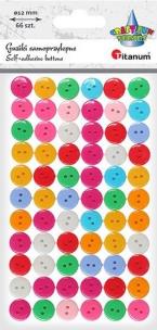 Opakowanie Guziki samoprzylepne okrągłe 12mm mix 66szt