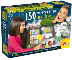 I'M A Genius Science 150 eksperymentów chemicznych. Wydawca: Lisciani. Multiszop.pl Opakowanie I'M A Genius Science 150 eksperymentów chemicznych