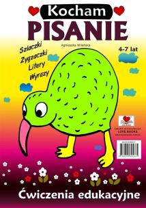 Okładka książki Kocham pisanie. Ćwiczenia edukacyjne 4-7 lat