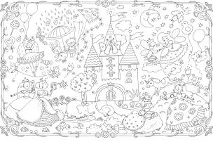 Opakowanie Kolorowanka podłogowa XXL Księżniczki wyd.2021