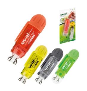 Korektor Oval w taśmie 5mm x 6m z klipem + wkład. Wydawca: Grand. Multiszop.pl Opakowanie Korektor Oval w taśmie 5mm x 6m z klipem + wkład