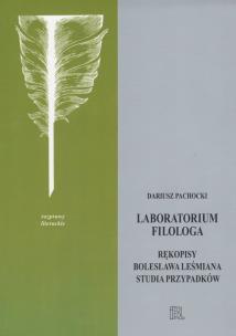 Okładka książki Laboratorium filologa