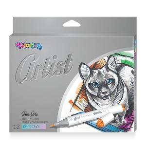 Opakowanie Markery do szkicowania Colorino Kids artist pastel 12 kolorów