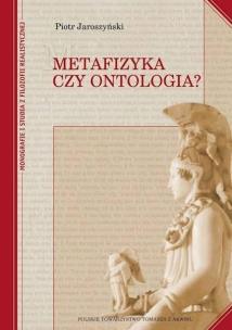Okładka książki Metafizyka czy ontologia? TW