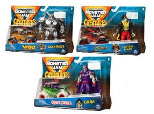 Opakowanie Monster Jam 1:64 die-cast z figurką mix